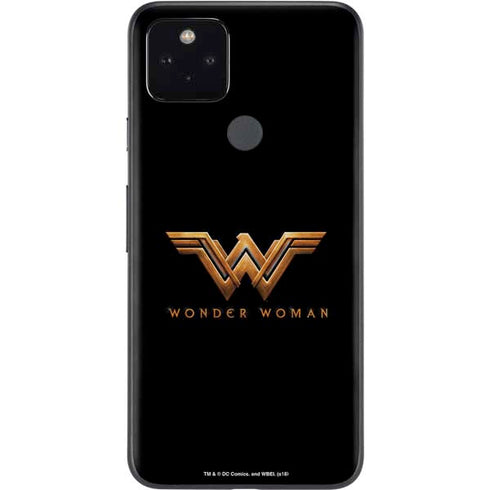 DC Comics Wonder Woman Gold Emblem Google Pixel 5a Skin